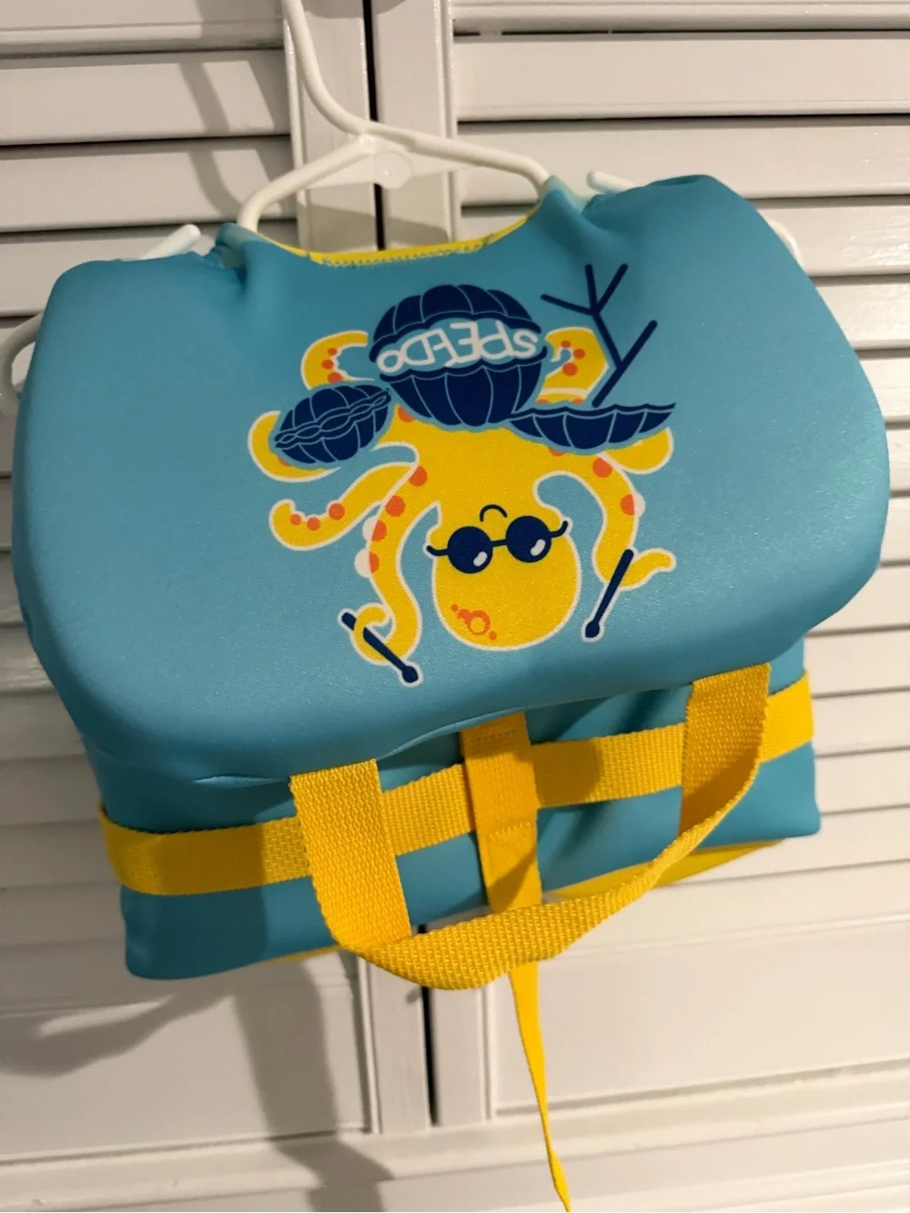 Speedo Kids Aqua & Yellow Swim Vest with Buckle Closure